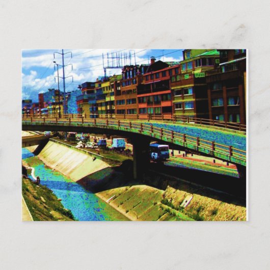 ボゴタの明るい建物 ポストカード (正面)