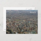 ボゴタの空中眺め ポストカード (正面/裏面)