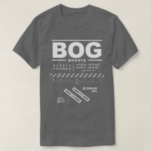 ボゴタエルドラド国際的エアポートBOG Tシャツ