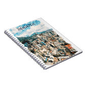 ボゴタクールコロンビアCItyビューウォータカラー ノートブック (右側)