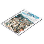 ボゴタクールコロンビアCItyビューウォータカラー ノートブック (左側)