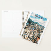 ボゴタクールコロンビアCItyビューウォータカラー プランナー手帳 (ディスプレー)