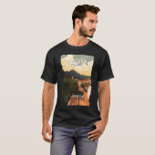 ボゴタコロンビアイラストレーショントラベルアートヴィンテージ Tシャツ (正面フル)