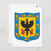 ボゴタコロンビアコートオブアームズ ポストカード (正面/裏面)