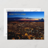 ボゴタコロンビア旅行ポストカード ポストカード (正面/裏面)