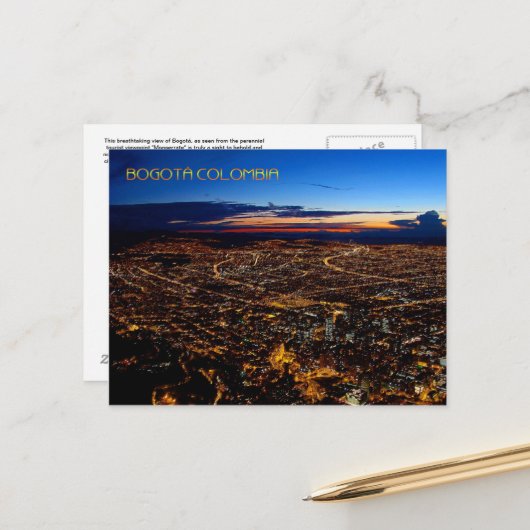 ボゴタコロンビア旅行ポストカード ポストカード (正面/裏面インサイチュ)