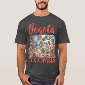 ボゴタコロンビア通りグラフィッティ壁画 Tシャツ (正面)
