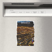 ボゴタコロンビアbyナイトシティビュー水彩 マグネット (インサイチュ (食洗機))