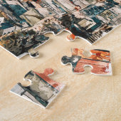 ボゴタコロンビアCItyビューウォータカラー ジグソーパズル (側面)