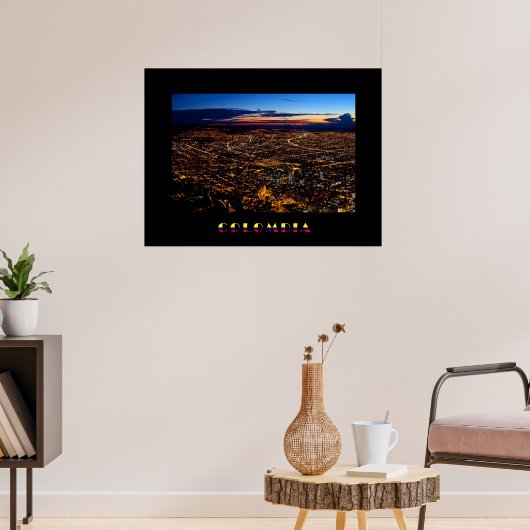 ボゴタナイトパノラマポスター ポスター (リビング3)