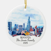 ボゴタパーソナライズされたオーナメント、コロンビア セラミックオーナメント (正面)
