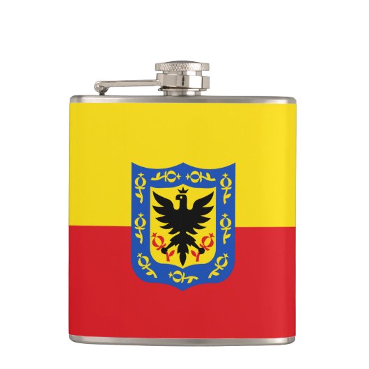 ボゴタ国旗、コロンビアスキットル フラスク (正面)