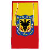 ボゴタ国旗、コロンビア小抱き枕 スモールペーパーバッグ (正面)