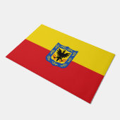 ボゴタ国旗（コロンビア・キャピタル・シティ） ドアマット (アングル)