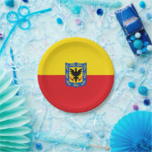 ボゴタ国旗(コロンビア・キャピタル・シティ) ペーパープレート (パーティー)