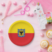 ボゴタ国旗(コロンビア・キャピタル・シティ) ペーパープレート (パーティー)
