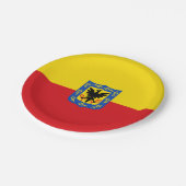 ボゴタ国旗(コロンビア・キャピタル・シティ) ペーパープレート (アングル)