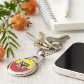 ボゴタ国旗、コロンビア・キーチェーン キーホルダー (側面)