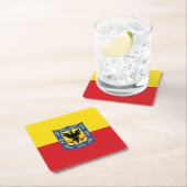 ボゴタ州旗コロンビア広場紙コースター スクエアペーパーコースター (インサイチュ)