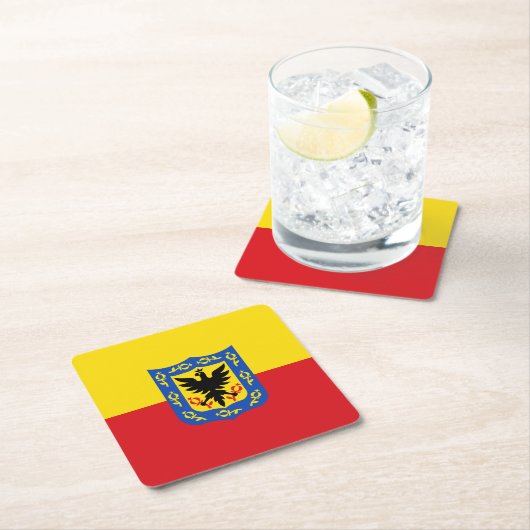 ボゴタ州旗コロンビア広場紙コースター スクエアペーパーコースター (インサイチュ)