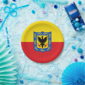 ボゴタ州旗、コロンビア紙プレート ペーパープレート (パーティー)