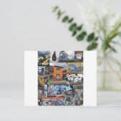 ボゴタ通りアートムラルモンタージュ ポストカード (スタンド正面)