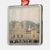 ボゴタ1837年、広場deボリバル メタルオーナメント (左)