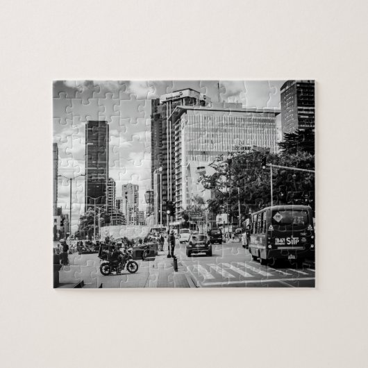 ボゴタ、コロンビア市通り ジグソーパズル (横)