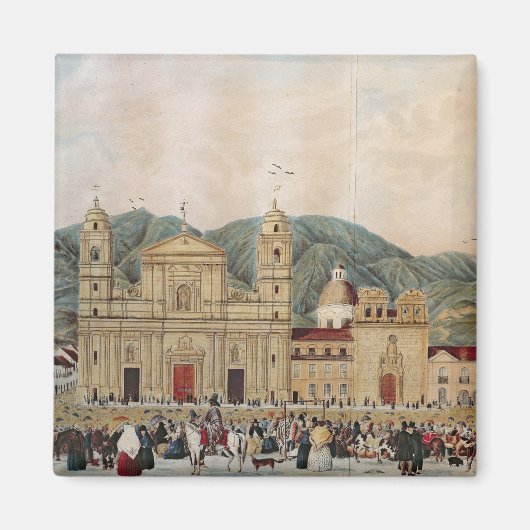 ボゴタ,ボリバル広場, 1837 マグネット (正面)