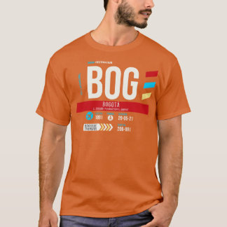 ボゴタ BOG 空港コード 荷物タグ 1 Tシャツ