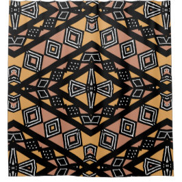 ボゴランアフリカ民族デザインシャワーカーテン シャワーカーテン