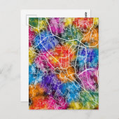 ボゴール市インドネシアシティの地図 ポストカード (正面/裏面)