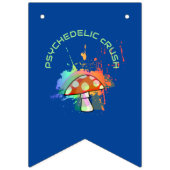 ボサイケデリックホレトロパーティーアマニタキノコ バンティングフラッグ (第3の旗)