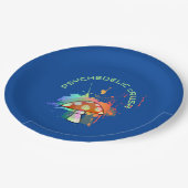 ボサイケデリックホレトロパーティーアマニタキノコ ペーパープレート (アングル)