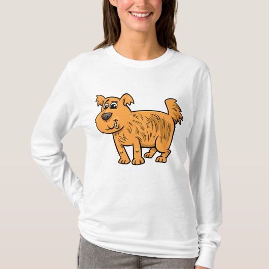 ボサボサオレンジパピヨン Tシャツ (正面)
