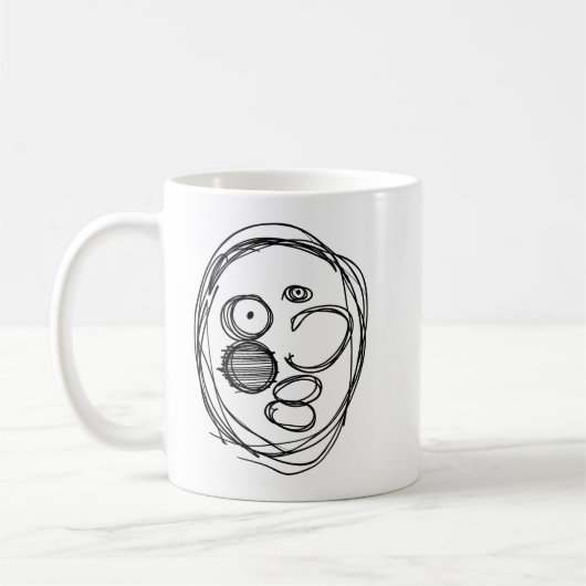 ボサボサ男子 コーヒーマグカップ (左)