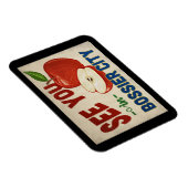 ボシアーシティルイジアナアップル – ヴィンテージ旅行 マグネット (右側)