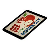 ボシアーシティルイジアナアップル – ヴィンテージ旅行 マグネット (左側)