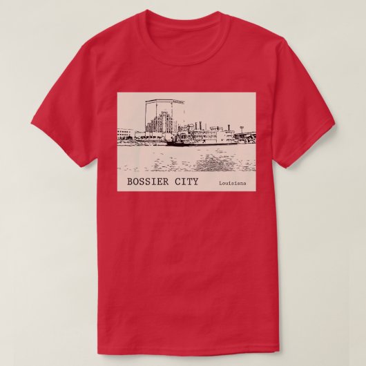 ボシアーシティルイジアナTシャツ – 1 Tシャツ (デザイン正面)