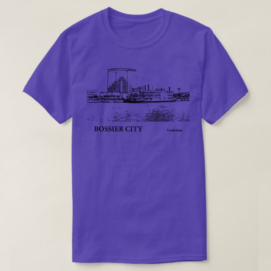 ボシアーシティルイジアナTシャツ – 3 Tシャツ (デザイン正面)