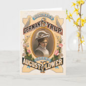 ボシェのドイツのシロップと緑の威厳がある花 カード (黄色い花)