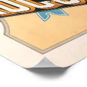 ボシェのドイツのシロップと緑の威厳がある花 ポスター (角)