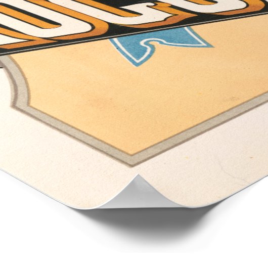 ボシェのドイツのシロップと緑の威厳がある花 ポスター (角)