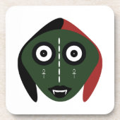 ボシゴグリーンプラスティックコースター コースター (正面)