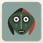 ボシゴグリーン紙コースター（スクエア） スクエアペーパーコースター (正面)