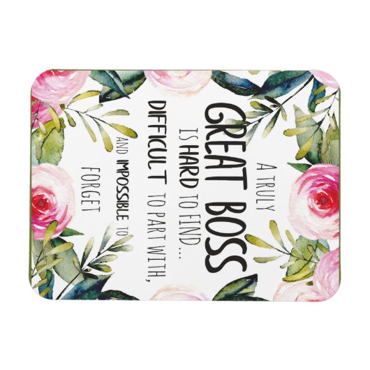 ボスありがとうボス感謝ギフト引用文 マグネット (横)