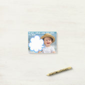 ボスおもしろいのメッセージ。メモ ポストイット (デスク上)