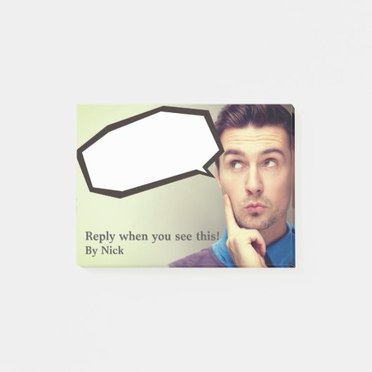 ボスおもしろいのメッセージ。投稿ノート ポストイット (正面)