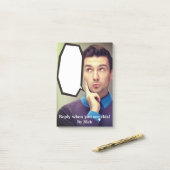 ボスおもしろいのメッセージ。投稿ノート ポストイット (デスク上)