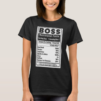 ボスおもしろいの日の栄養事実社員の理解 Tシャツ